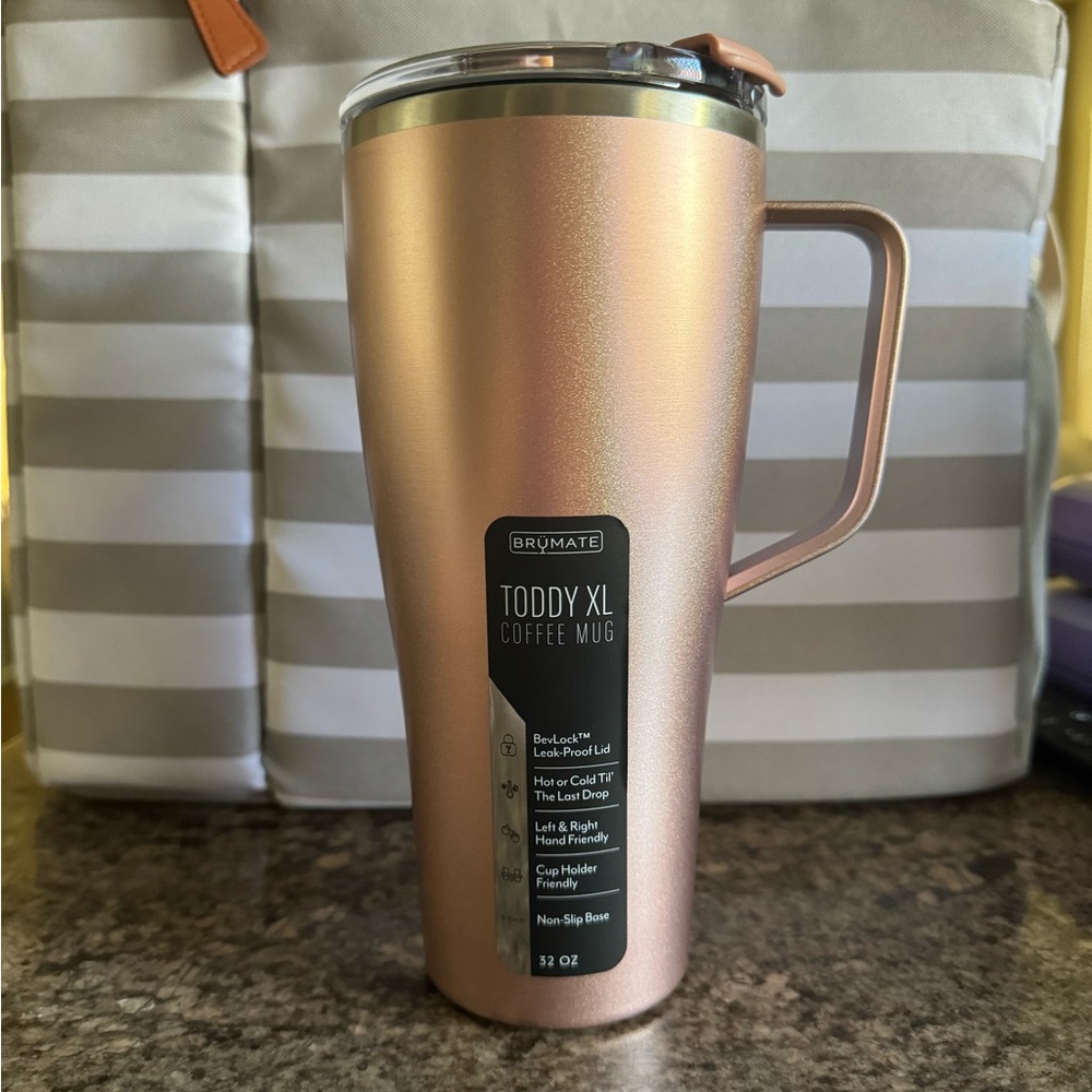 BrüMate Glitter Rose Gold Toddy XL